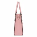 Totiva Leather Top Handle Handbag with Shoulder Strap Pink - Image 3