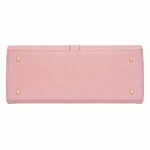 Totiva Leather Top Handle Handbag with Shoulder Strap Pink - Image 4